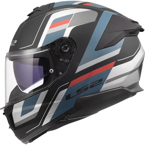Casco LS2 FF808 Stream II Vintage Negro Petróleo