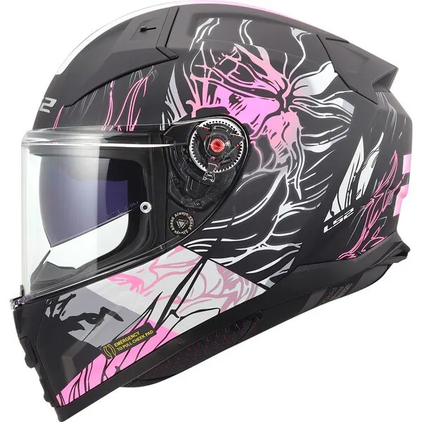 Casco LS2 FF811 Vector II Darflo Negro/Rosa