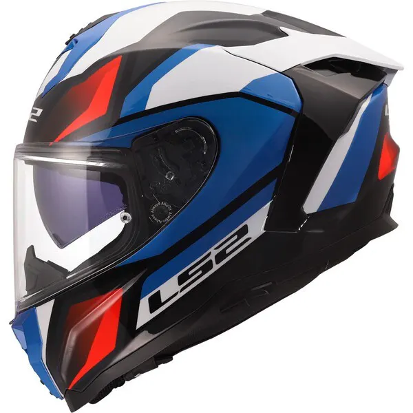 Casco LS2 FF817 Challenger II Viper Blanco/Azul/Rojo brillo