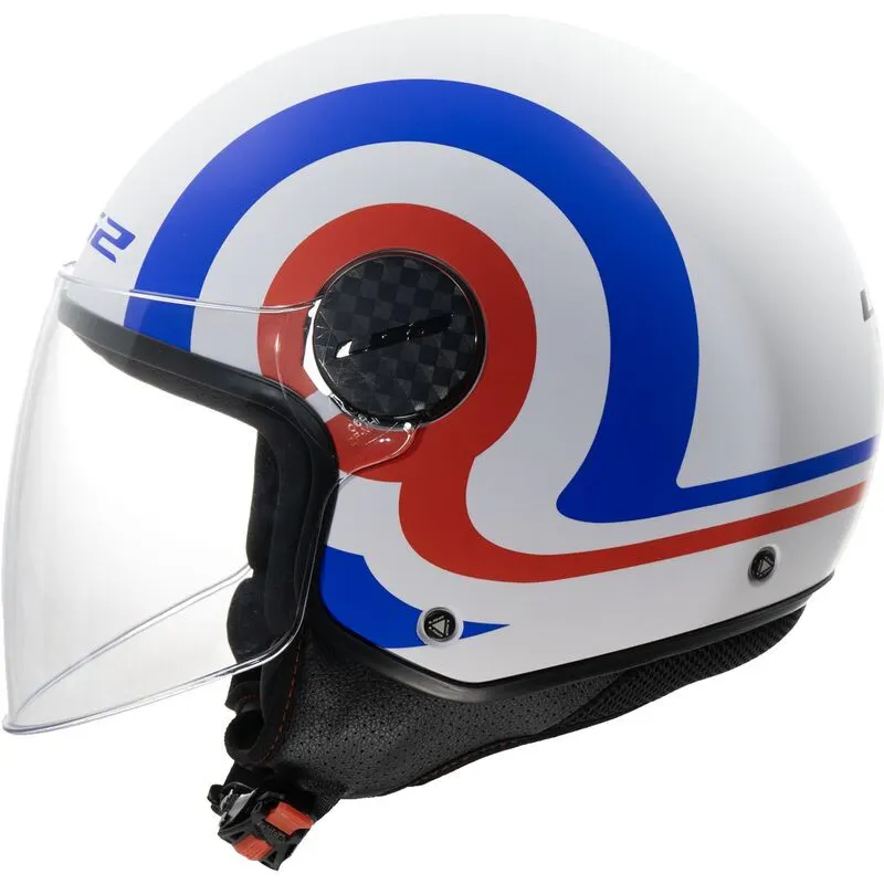 Casco LS2 OF558 Sphere Lux Urby Rojo/Blanco/Azul mate