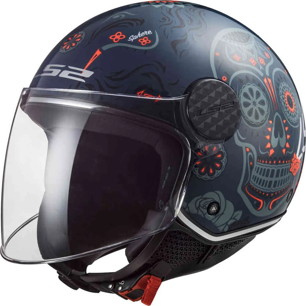 Casco LS2 OF558 Sphere Lux Maxca Cobalt brillo