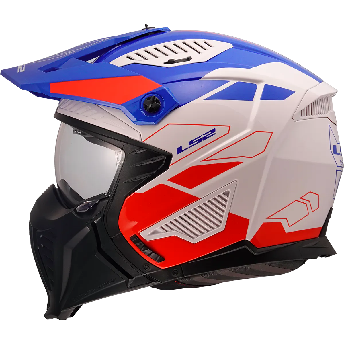 OF606 DRIFTER TREK WHITE BLUE RED