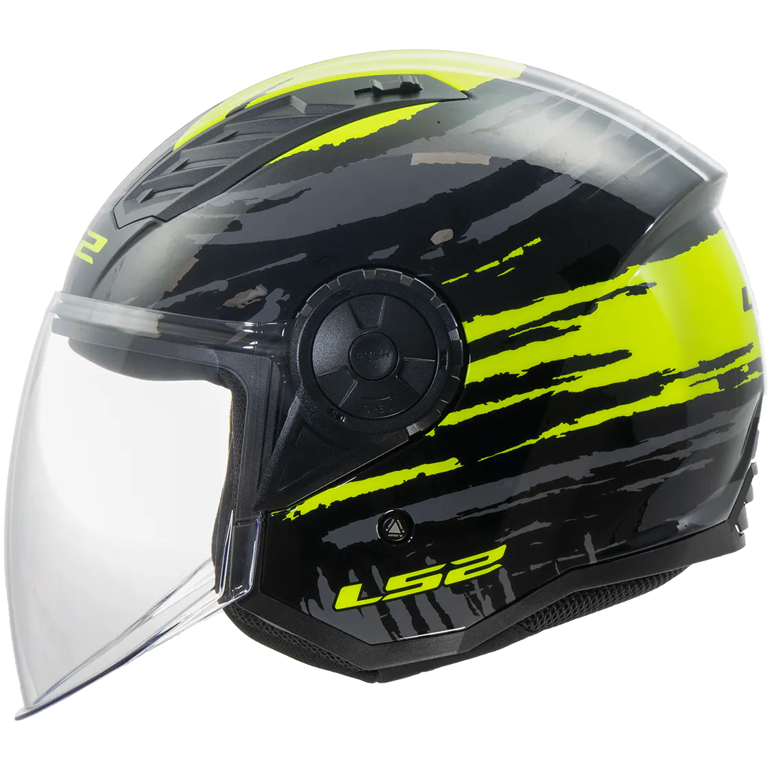 OF616 AIRFLOW II BRUSH BLACK HI VIS YELLOW 2