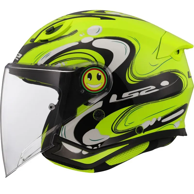 Casco LS2 OF622 Funny II Glup Amarillo brillo