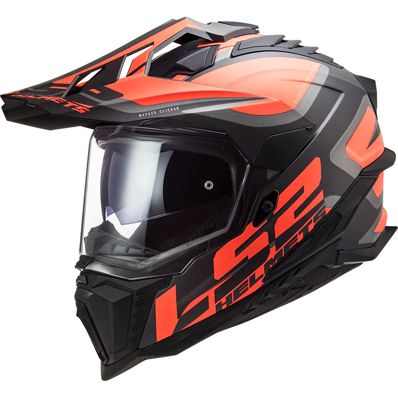 MX701 EXPLORER ALTER MATT BLACK FLUO ORANGE