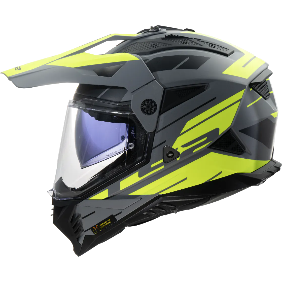 MX702 PIONEER II NAMIB MATT GREY HI VIS YELLOW 2