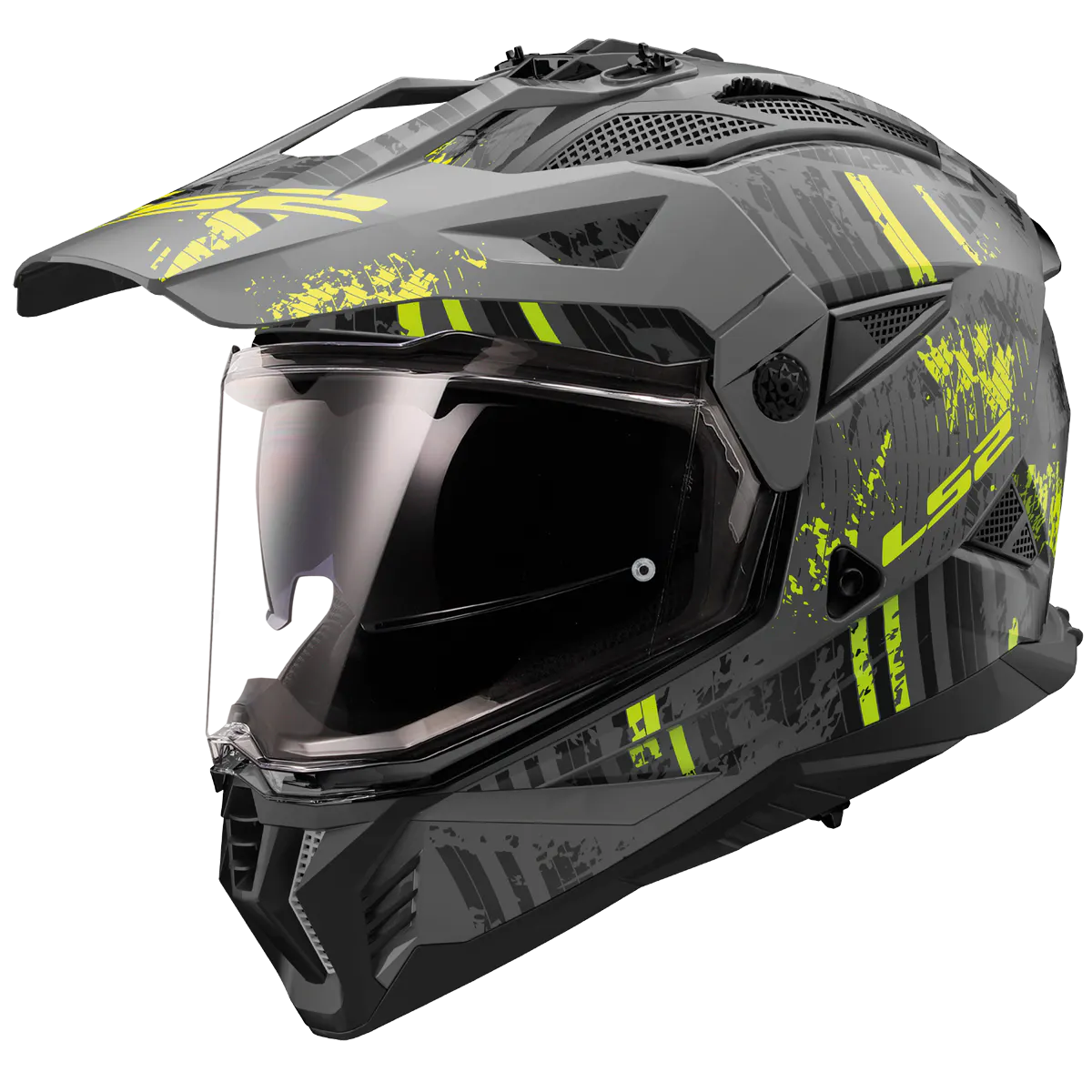MX702 PIONEER II CRAZY MATT BLACK HI VIS YELLOW