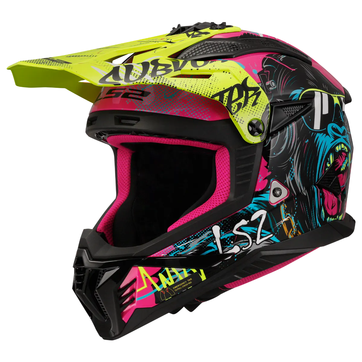 MX708 FAST II GORILLA PURPLE HI VIS YELLOW