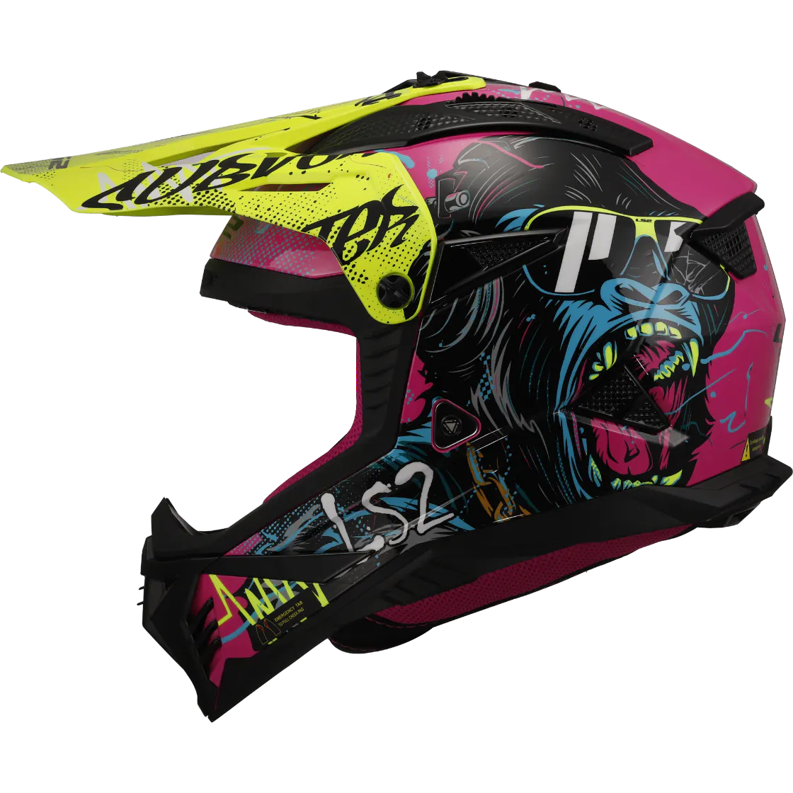 MX708 FAST II GORILLA PURPLE HI VIS YELLOW 2