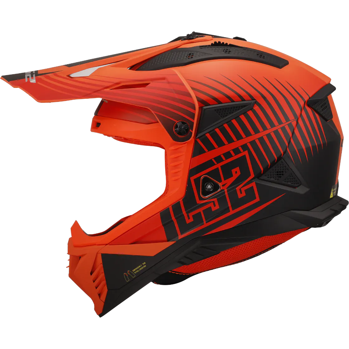 MX708 FAST II DUCK MATT HI VIS ORANGE RED 2