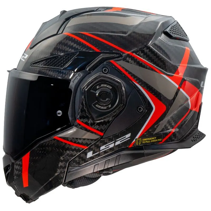 Casco LS2 FF901 Advant X Carbono Future II Rojo