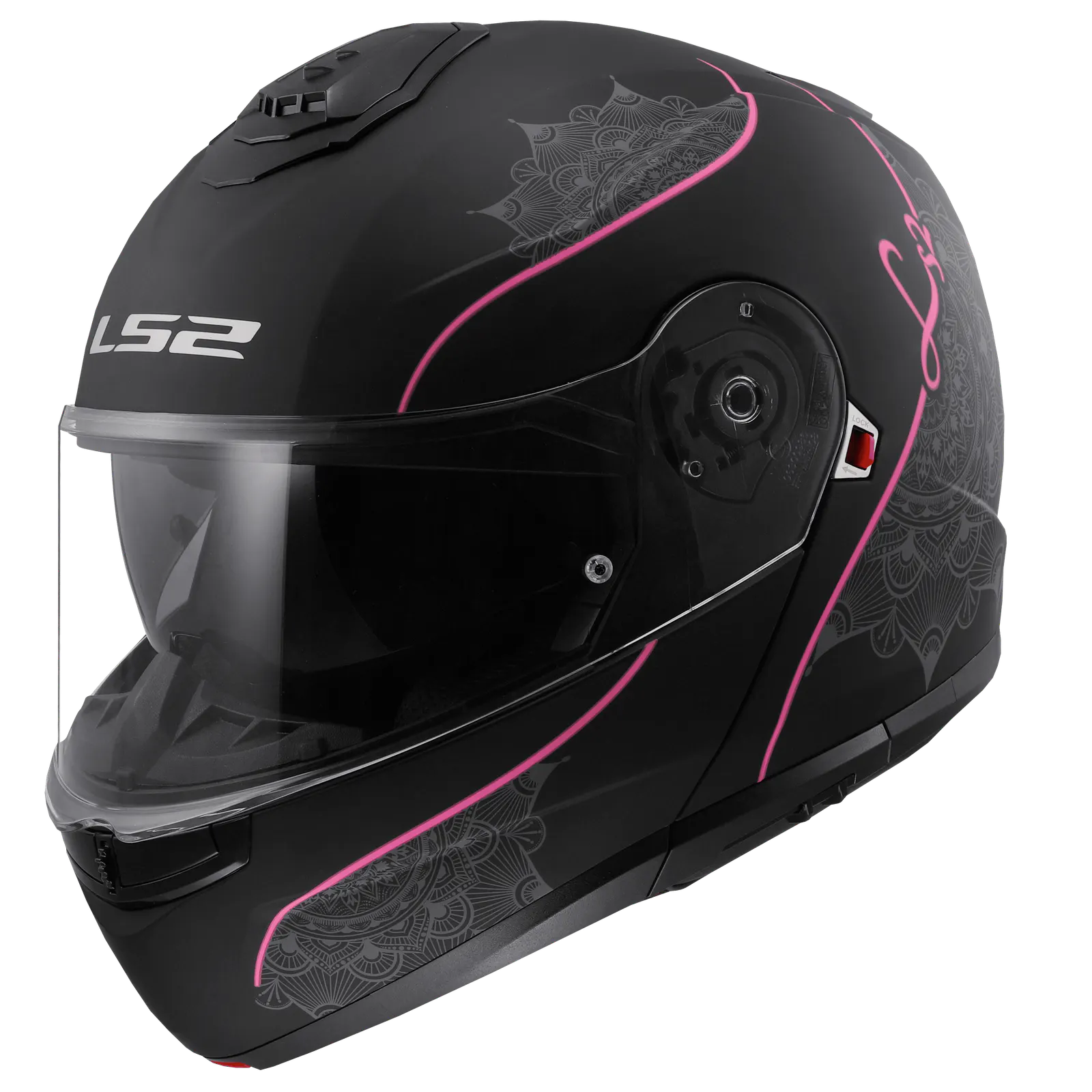 Casco LS2 FF908 Strobe II Lux Negro/Rosa