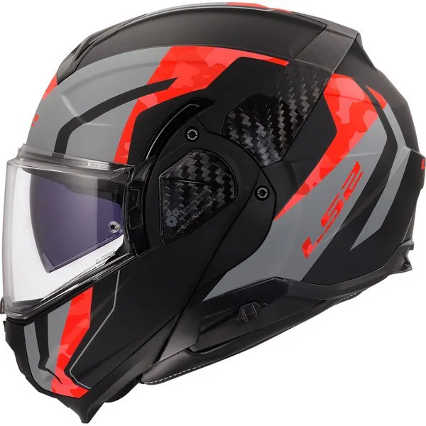 Casco LS2 FF910 Advant II Glide Negro/Rojo/Gris