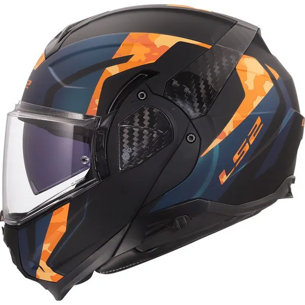 Casco LS2 FF910 Advant II Glide Negro/Naranja