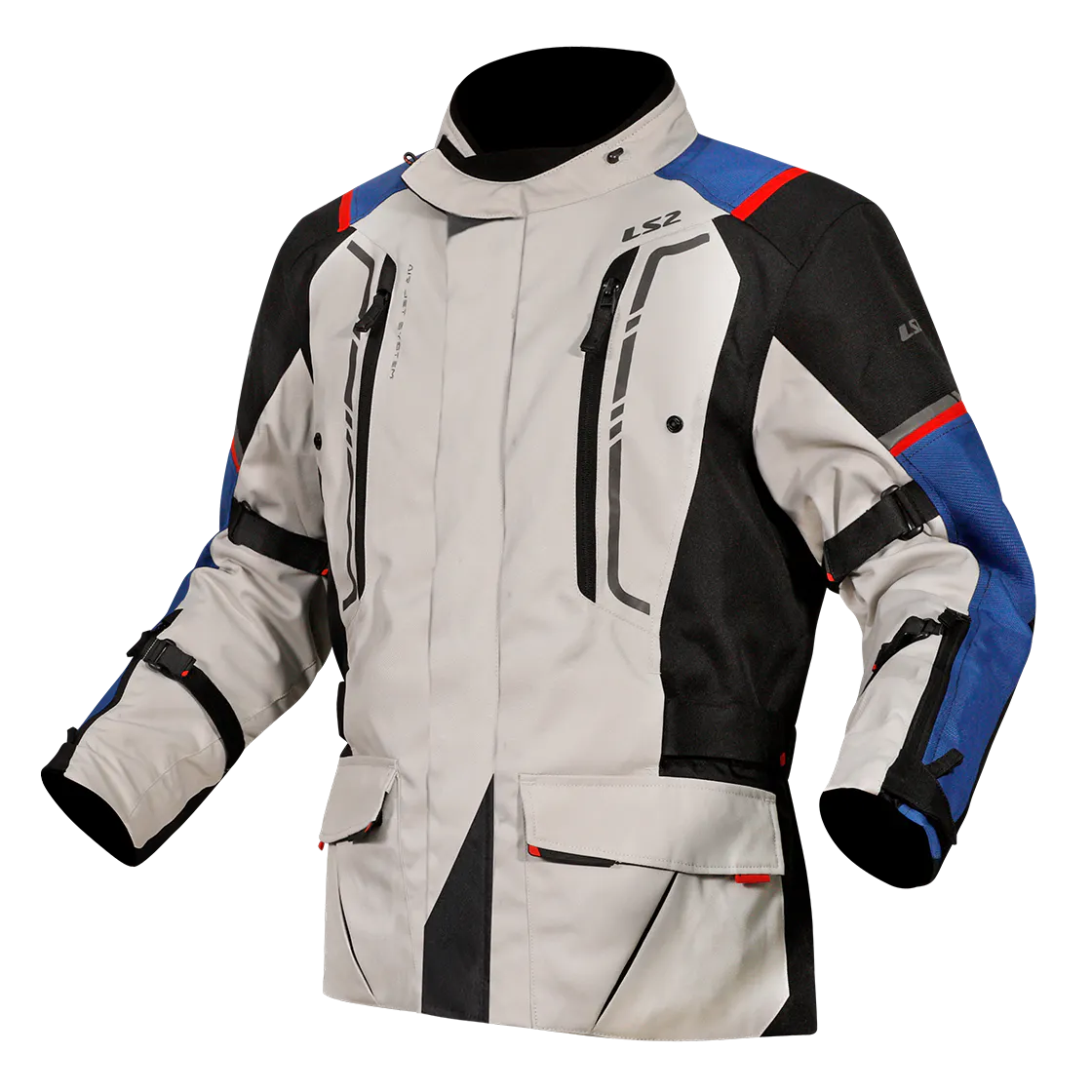 NARVIK BLUE BLACK GREY RED