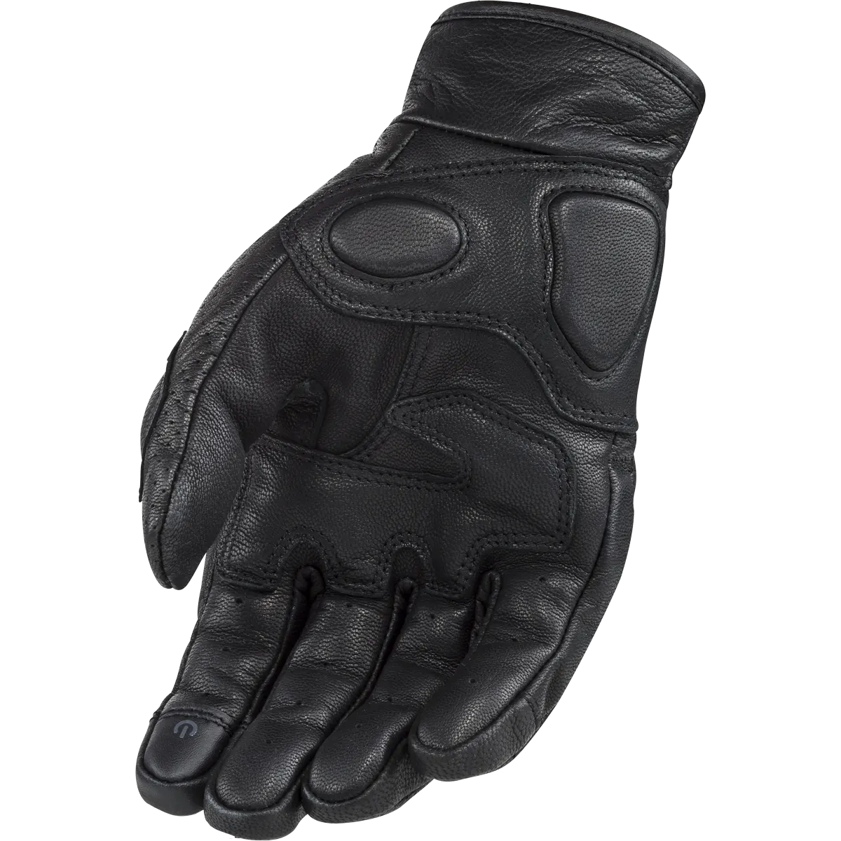 RUST MAN GLOVES LEATHER BLACK 2