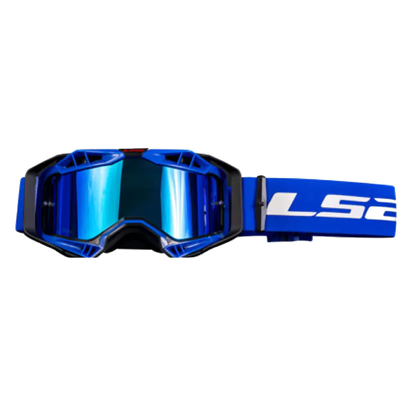 AURA GOGGLE WITH IRIDIUM VISOR BLACK BLUE