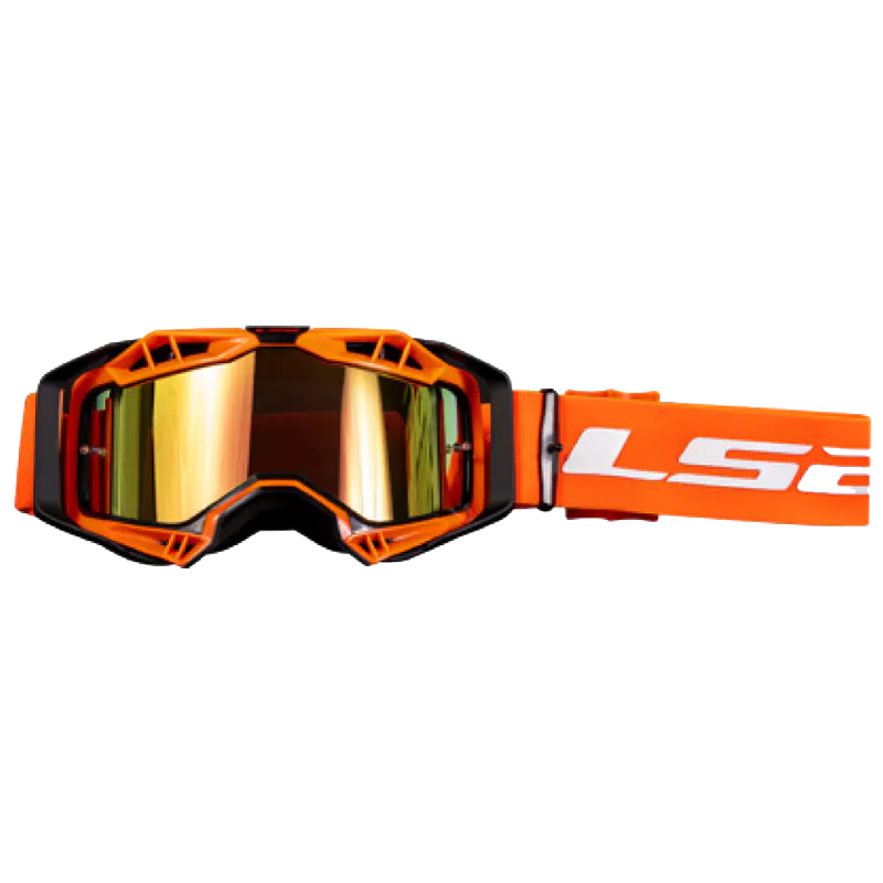 AURA GOGGLE WITH IRIDIUM VISOR BLACK ORANGE