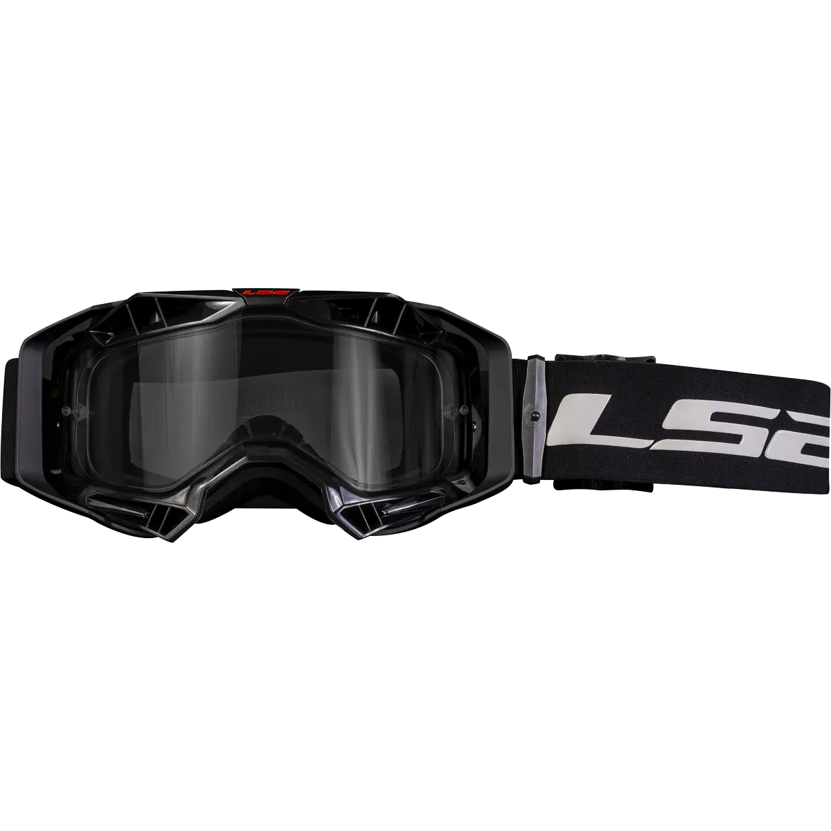 AURA ENDURO SERIES GOGGLE WITH CLEAR VISOR BLACK