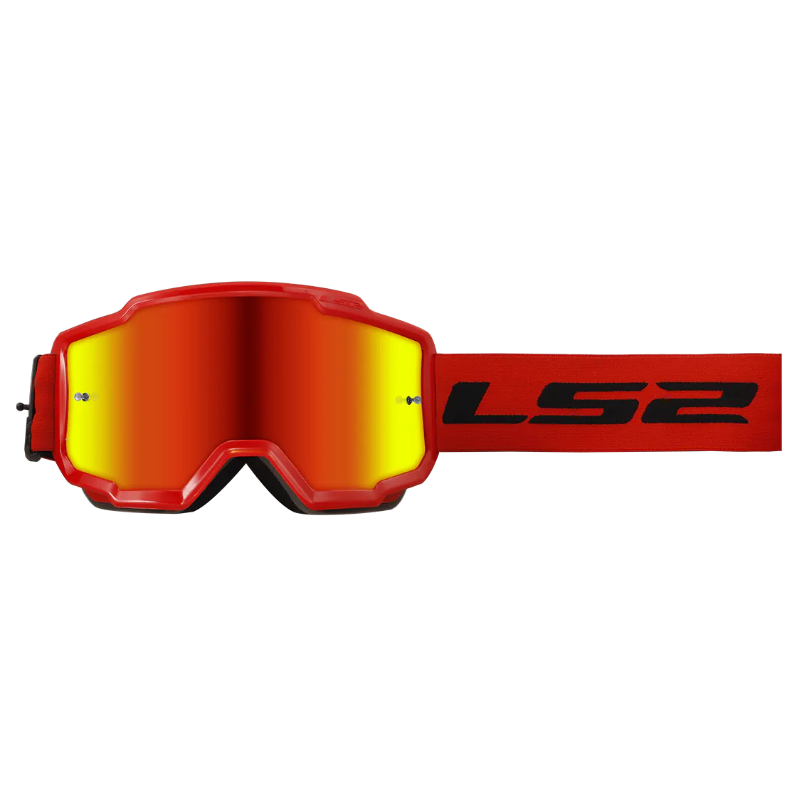 CHARGER GOGGLE WITH IRIDIUM VISOR RED