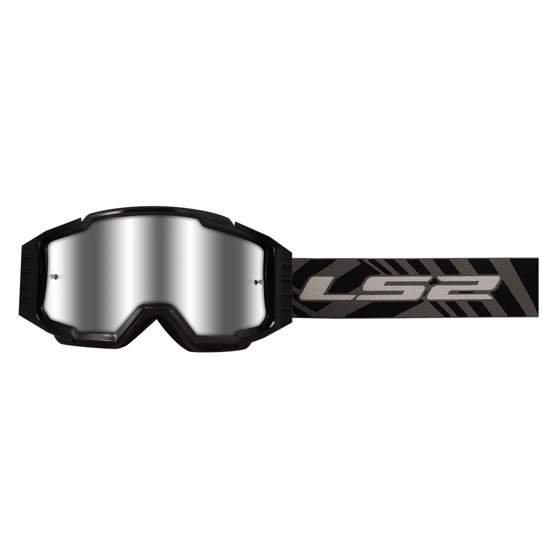 CHARGER PRO GOGGLE WITH SILVER VISOR BLACK