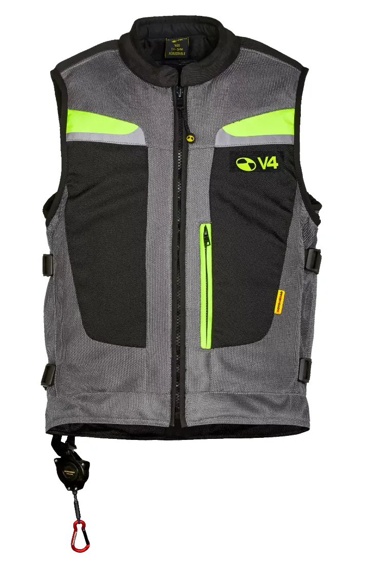Motoairbag Mab V4 Gilet modular Gris/Amarillo