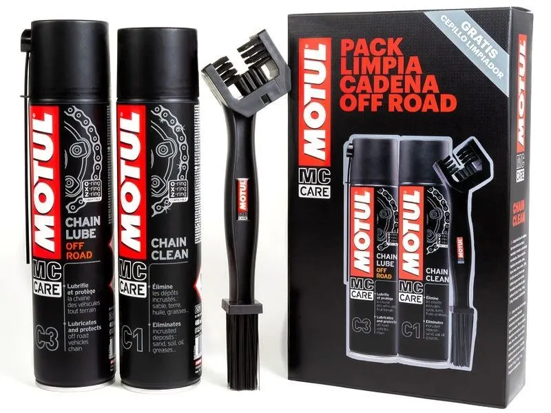 Pack Motul Off Road Grasa/Limpiador/Cepillo (C1+C3)