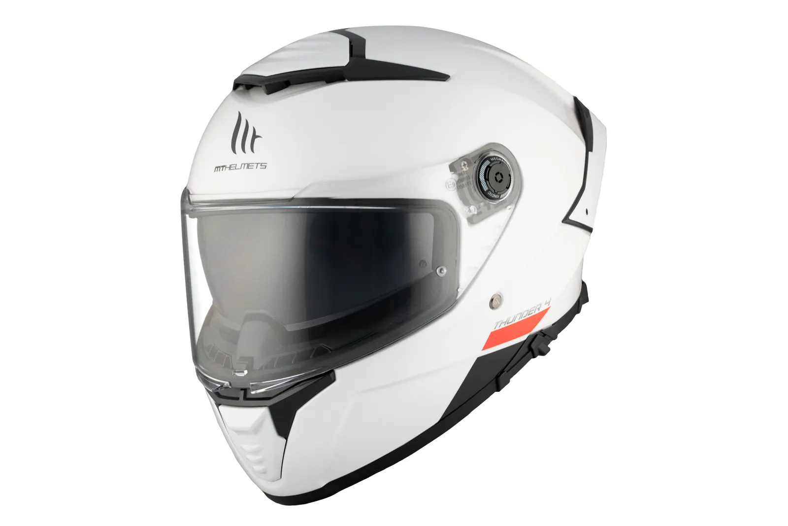 CASCO MT FF118SV THUNDER 4 SV SOLID A0 BLANCO PERLA BRILLO XS 2