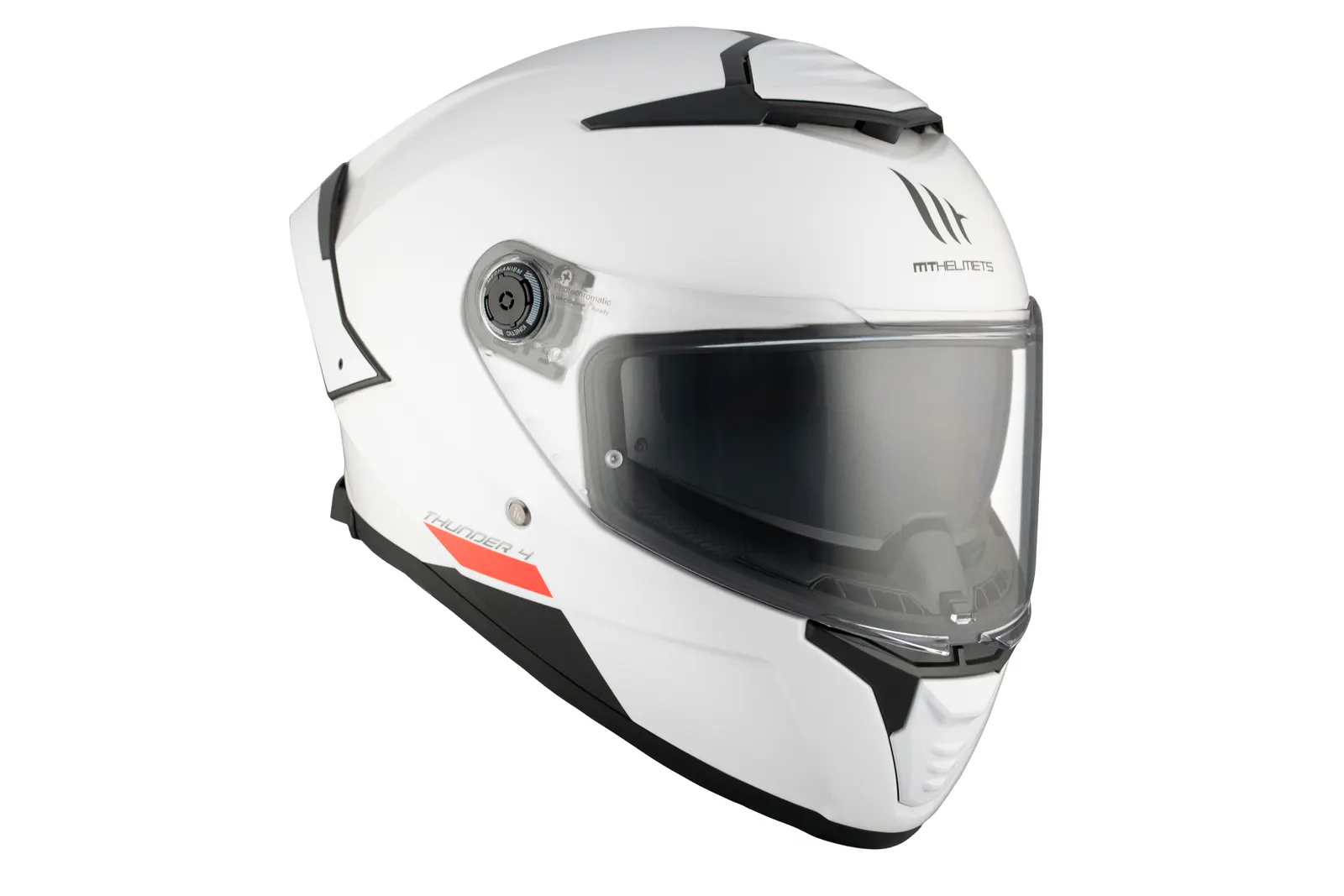 CASCO MT FF118SV THUNDER 4 SV SOLID A0 BLANCO PERLA BRILLO XS 4