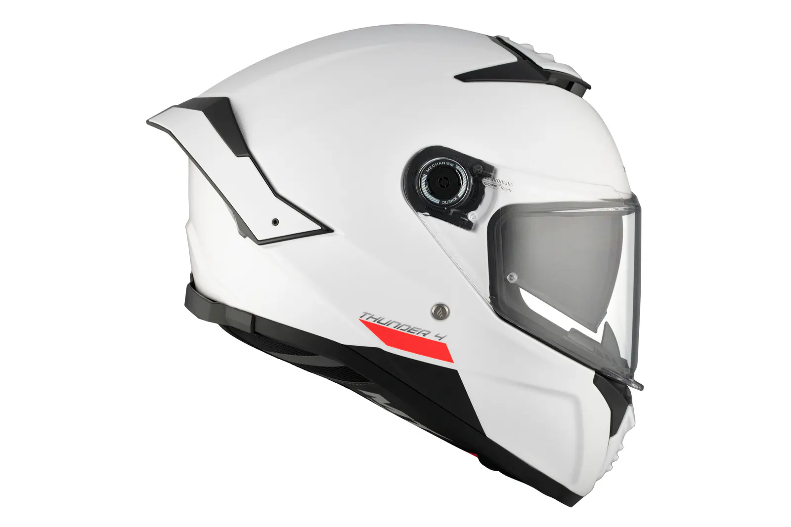 CASCO MT FF118SV THUNDER 4 SV SOLID A0 BLANCO PERLA BRILLO XS 5