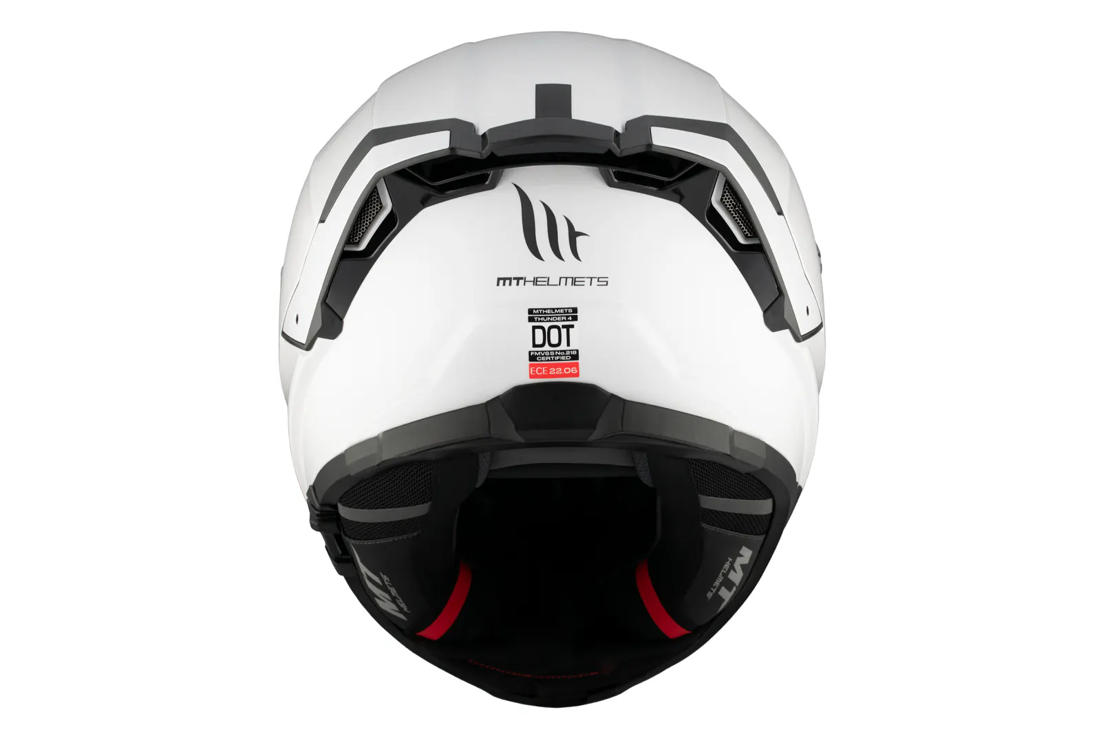 CASCO MT FF118SV THUNDER 4 SV SOLID A0 BLANCO PERLA BRILLO XS 7