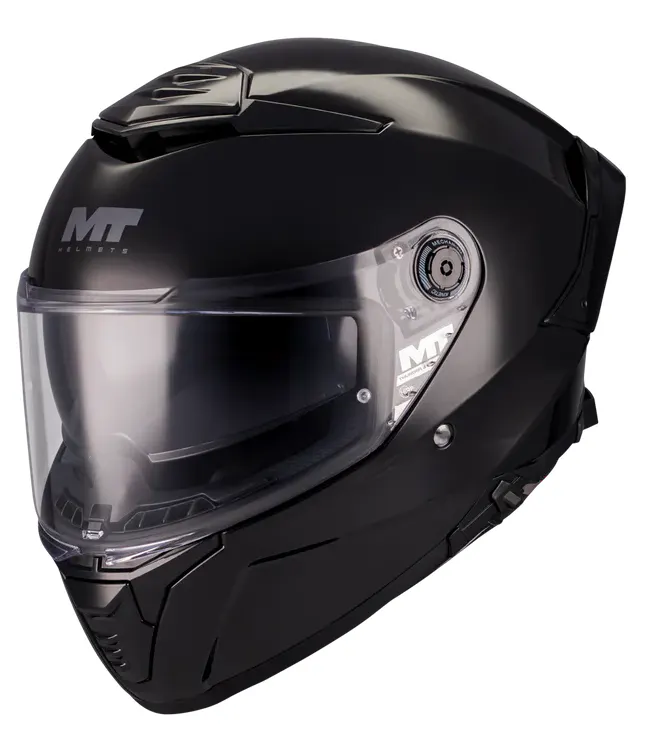 Casco Mt FF118SV Thunder 4 SV Pure A1 Negro brillo