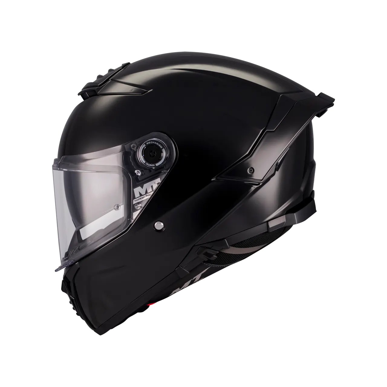 CASCO MT FF118SV THUNDER 4 SV PURE A1 NEGRO BRILLO XS