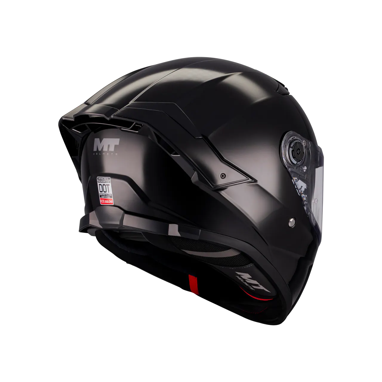 CASCO MT FF118SV THUNDER 4 SV PURE A1 NEGRO BRILLO XS 4