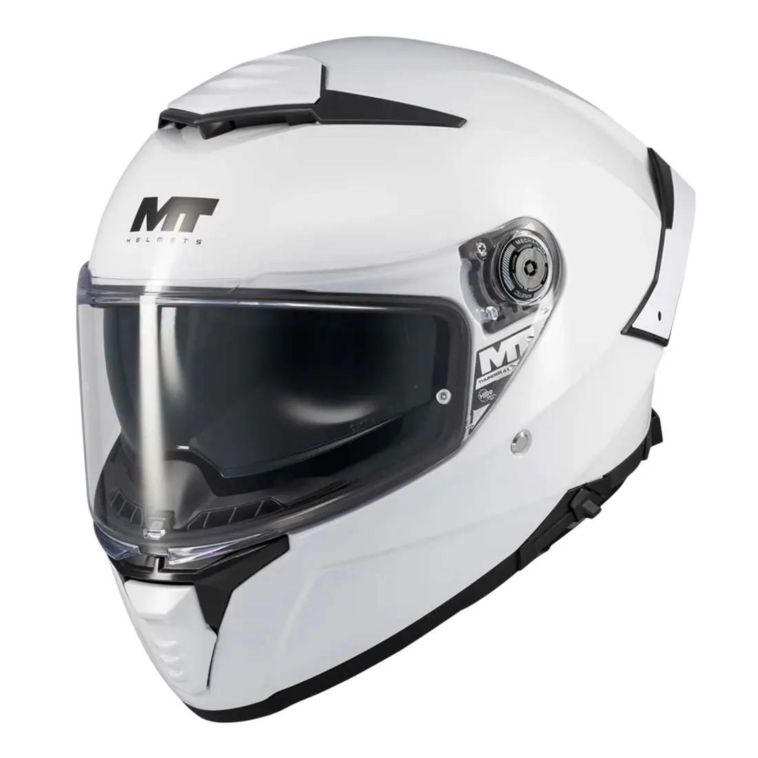 Casco Mt FF118SV Thunder 4 SV Pure A0 Blanco Brillo