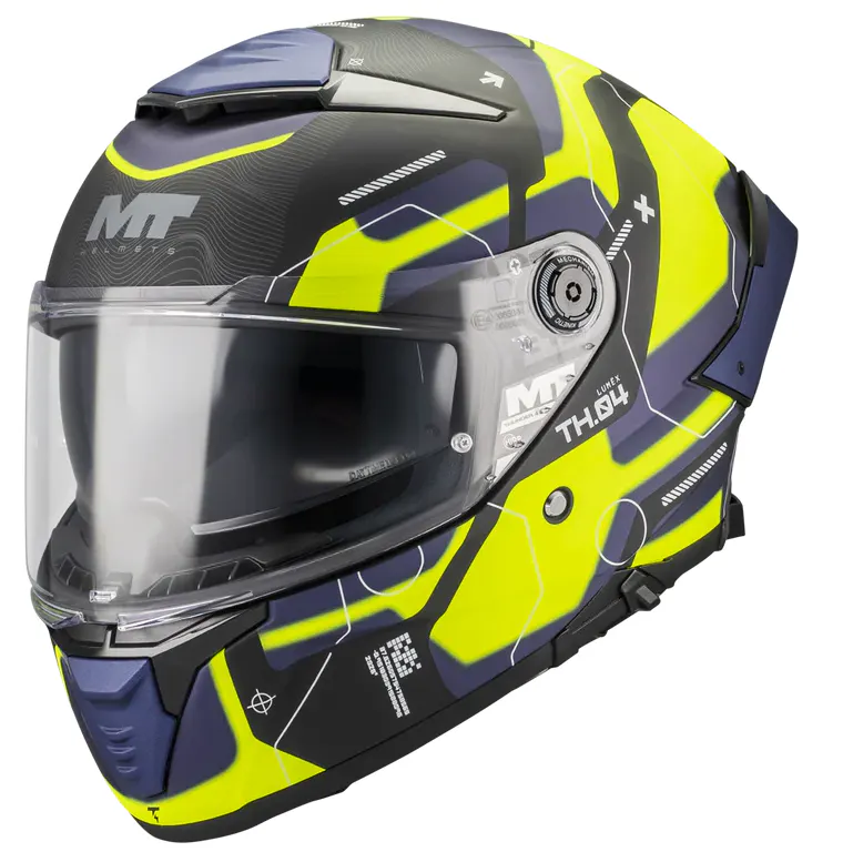 Casco Mt FF118SV Thunder 4 SV Lumex B27 Amarillo Mate