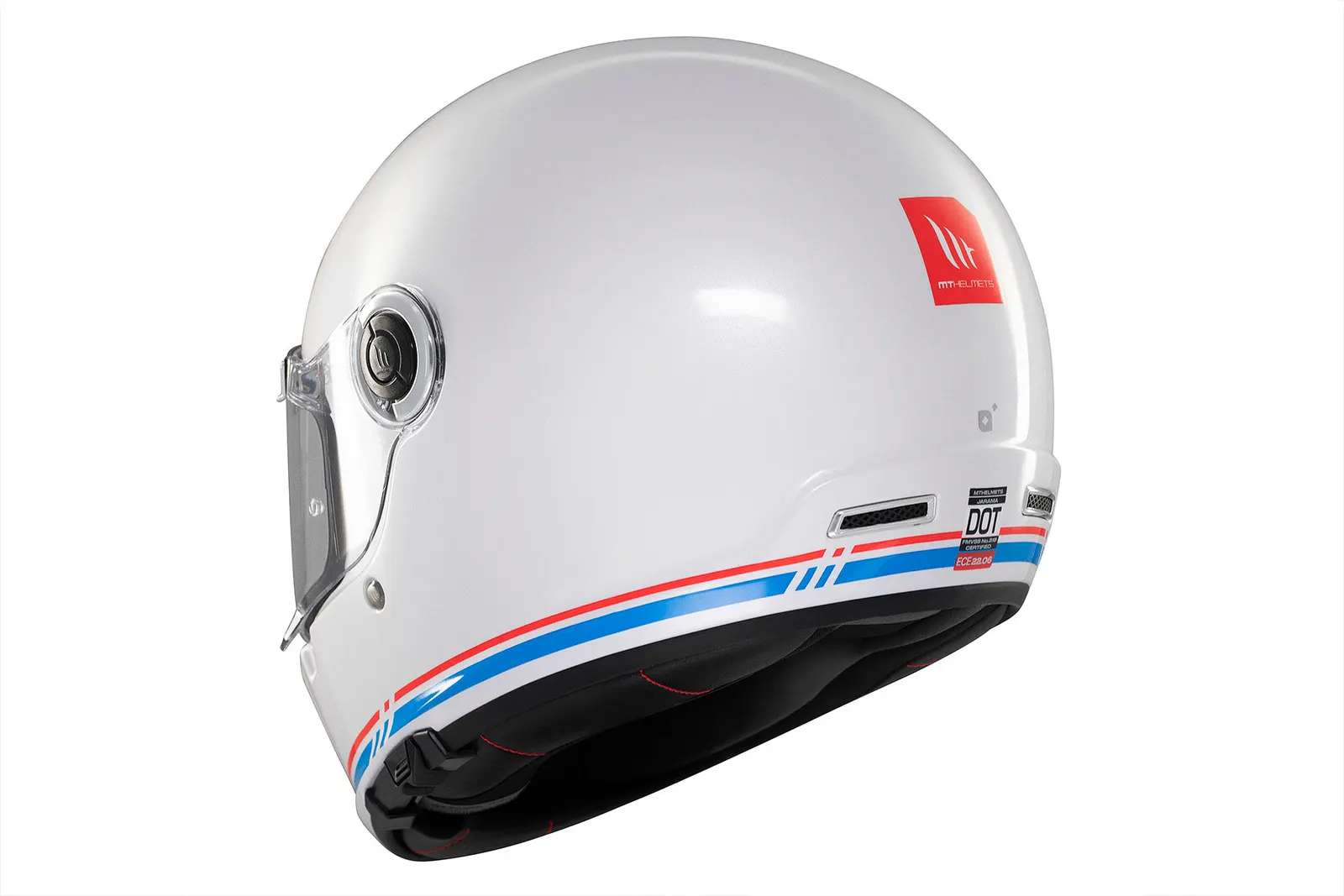 CASCO MT FF119SV JARAMA SV SOLID A7 BLANCO BRILLO XS 9