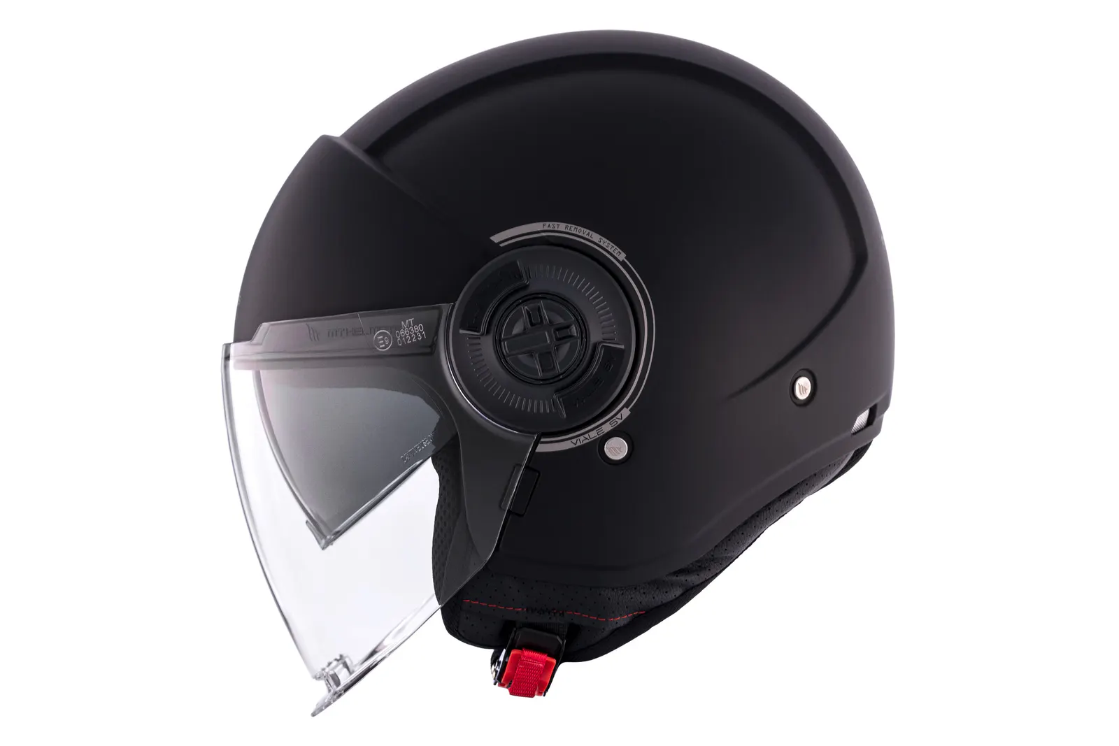 CASCO MT OF502SV B VIALE SV S SOLIDO A1 NEGRO MATE XS