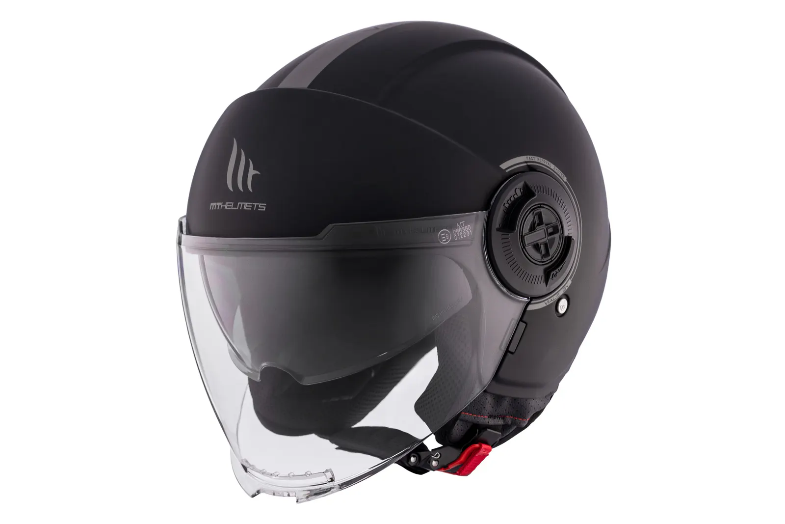 CASCO MT OF502SV B VIALE SV S SOLIDO A1 NEGRO MATE XS 2