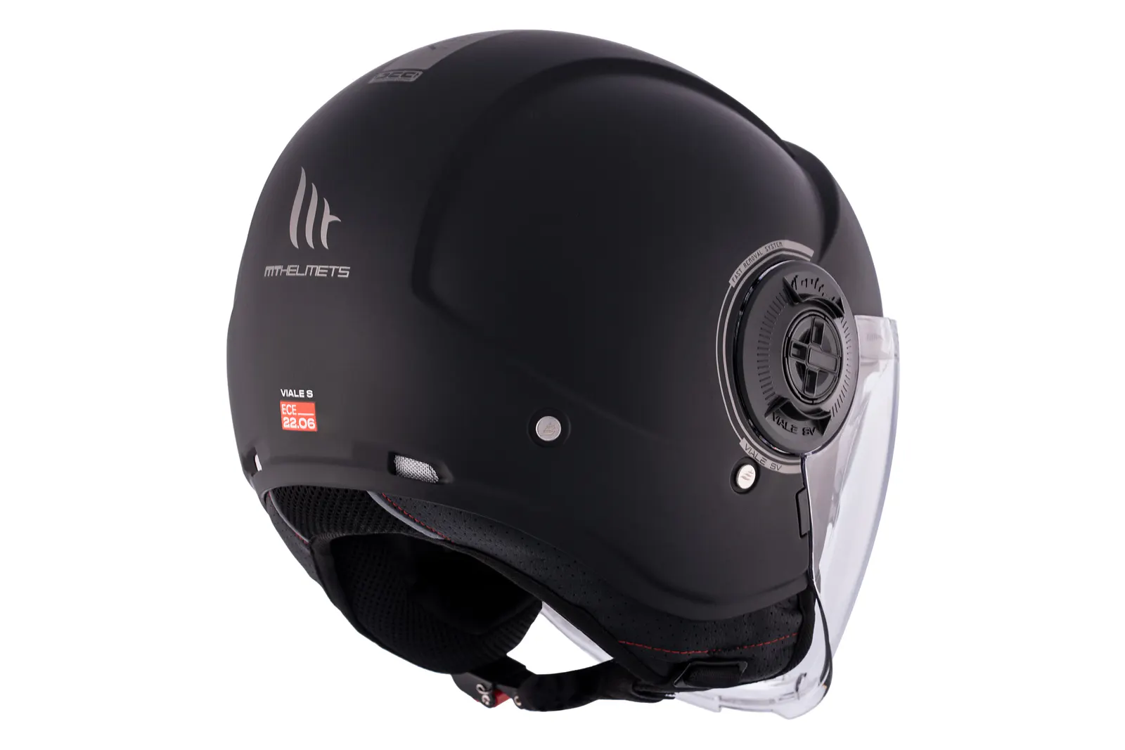 CASCO MT OF502SV B VIALE SV S SOLIDO A1 NEGRO MATE XS 6