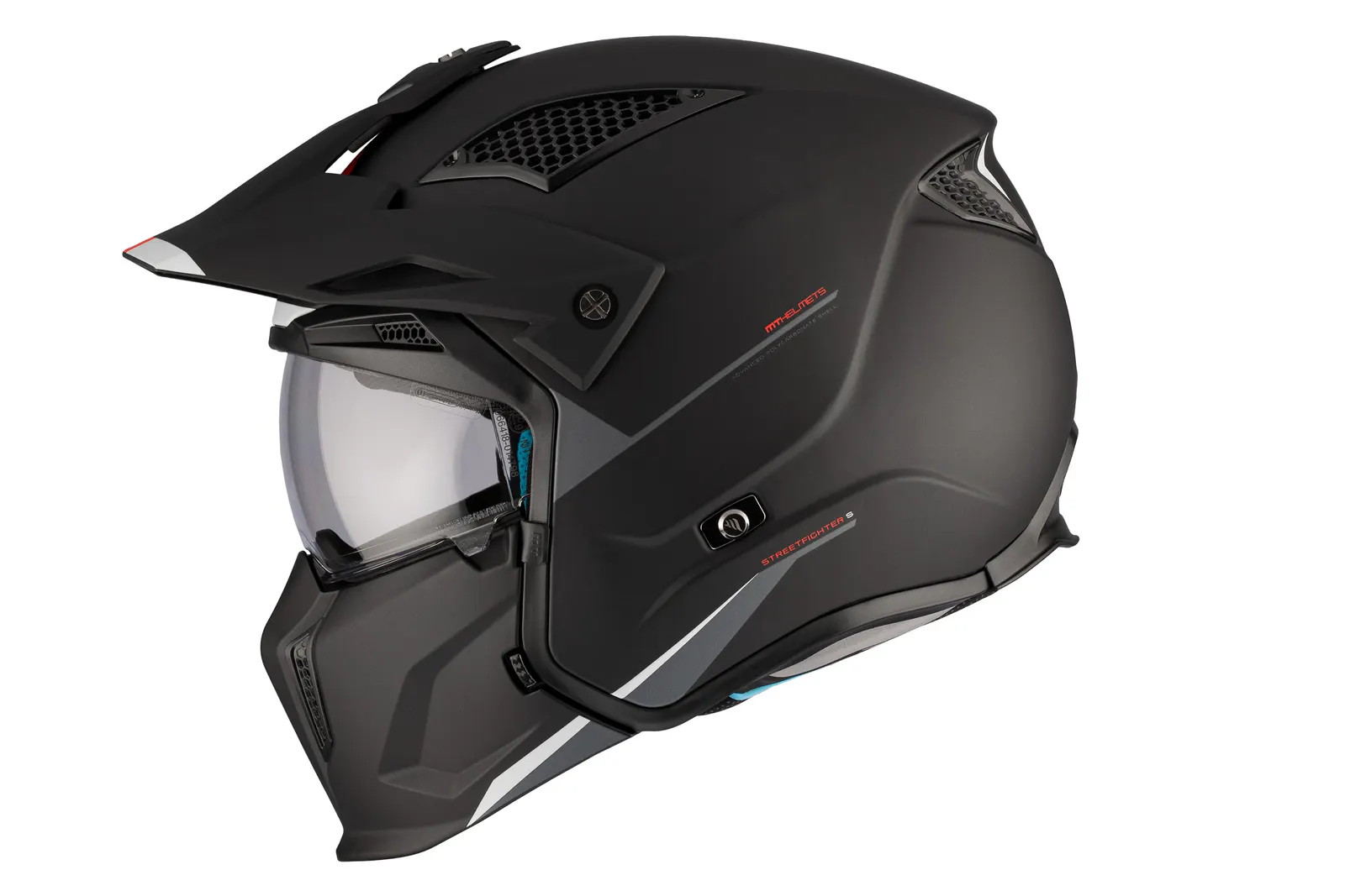 CASCO MT TR902B SV STREETFIGHTER SV S SOLID A1 NEGRO MATE XS 10