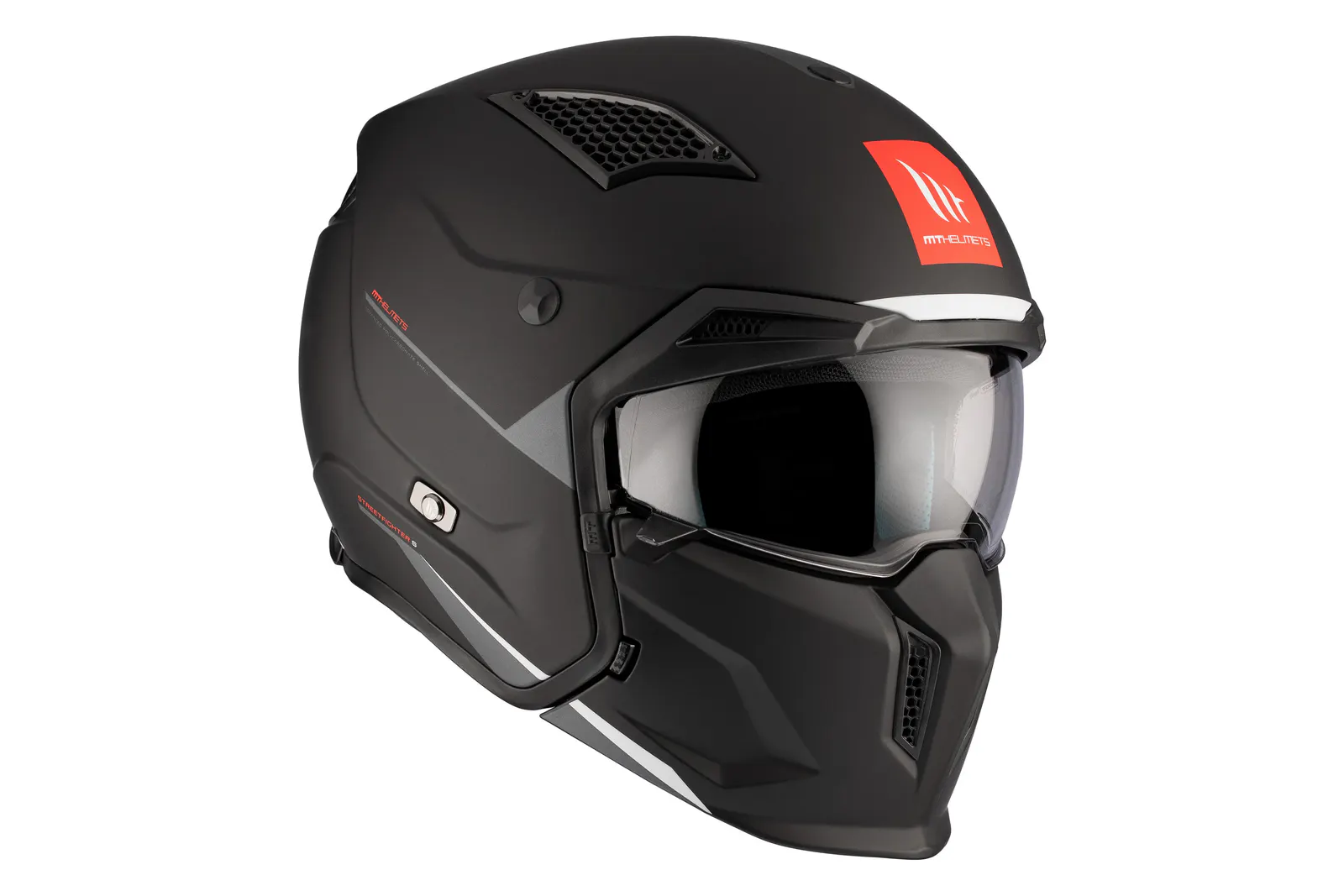 CASCO MT TR902B SV STREETFIGHTER SV S SOLID A1 NEGRO MATE XS 4