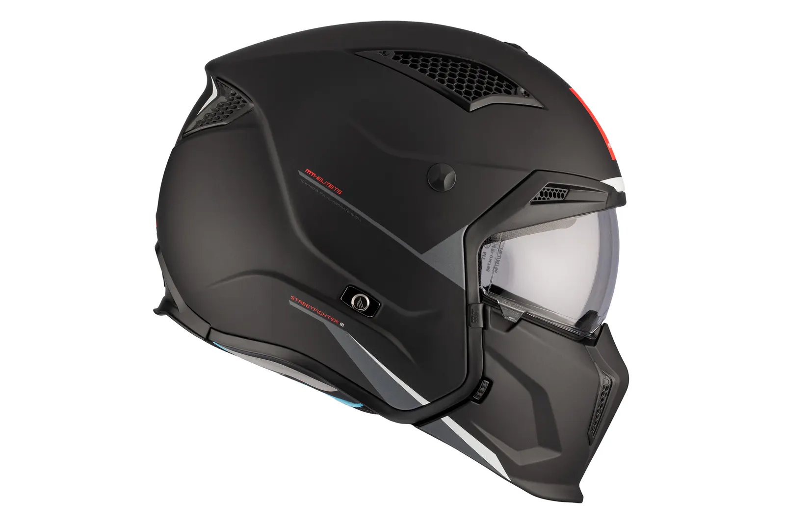 CASCO MT TR902B SV STREETFIGHTER SV S SOLID A1 NEGRO MATE XS 5