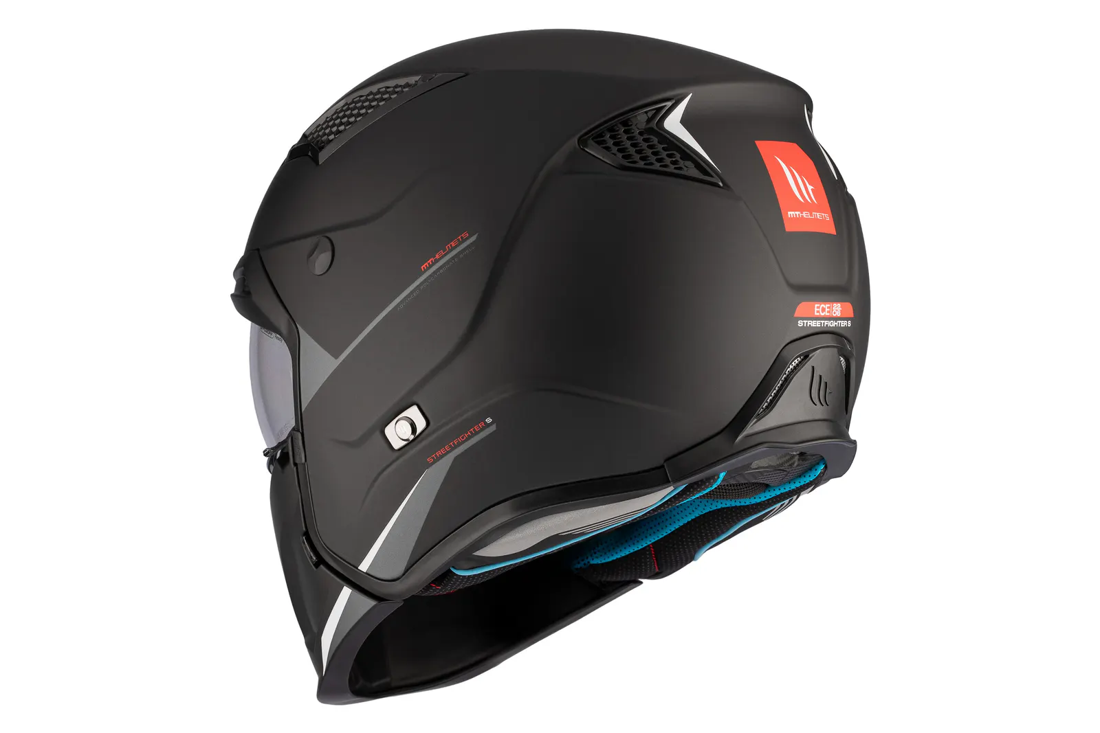 CASCO MT TR902B SV STREETFIGHTER SV S SOLID A1 NEGRO MATE XS 8