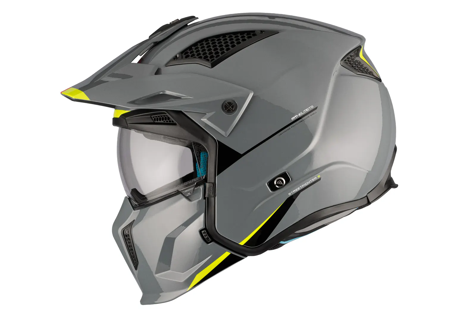 CASCO MT TR902B SV STREETFIGHTER SV S SOLID A22 GRIS BRILLO XS 10