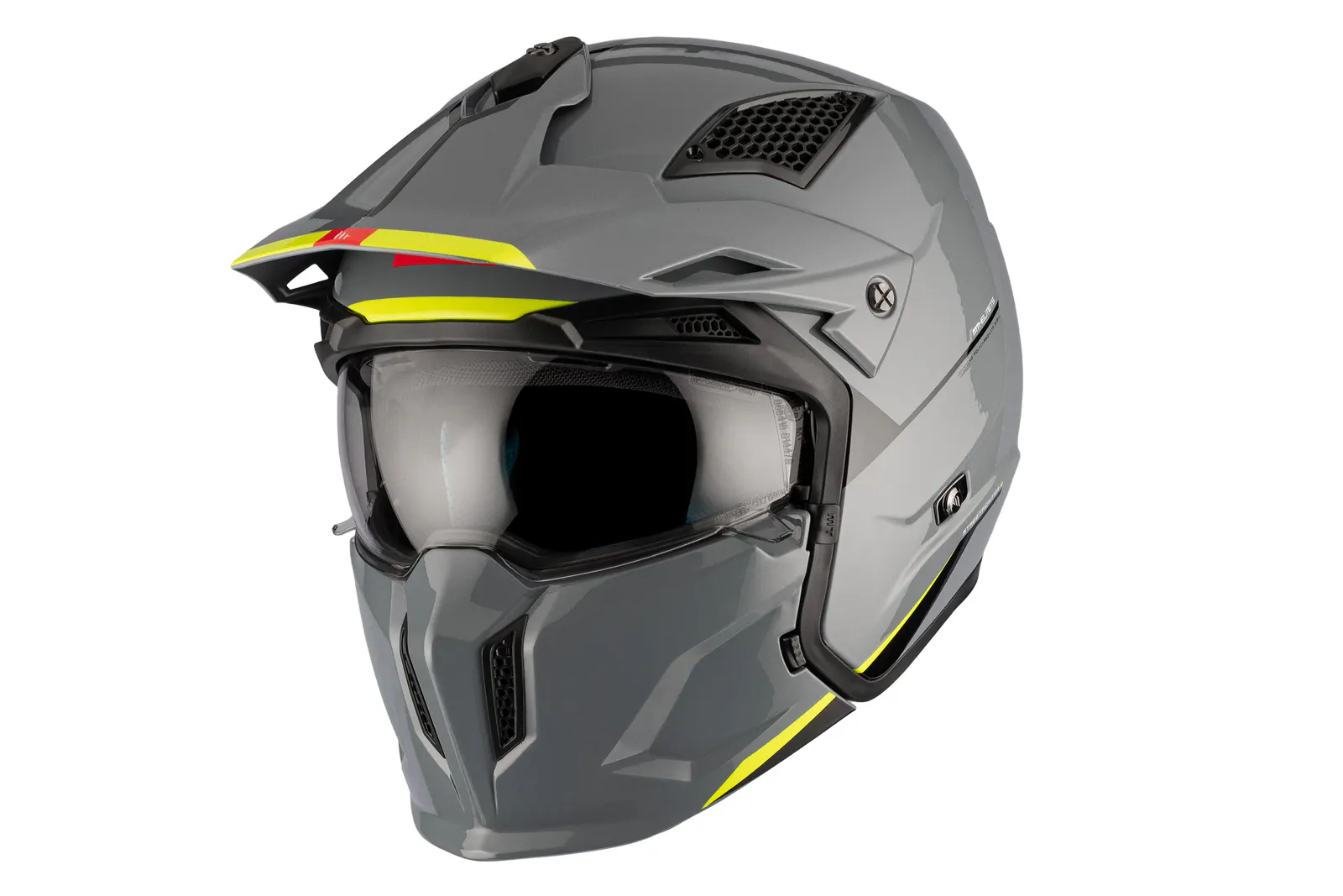 CASCO MT TR902B SV STREETFIGHTER SV S SOLID A22 GRIS BRILLO XS 11
