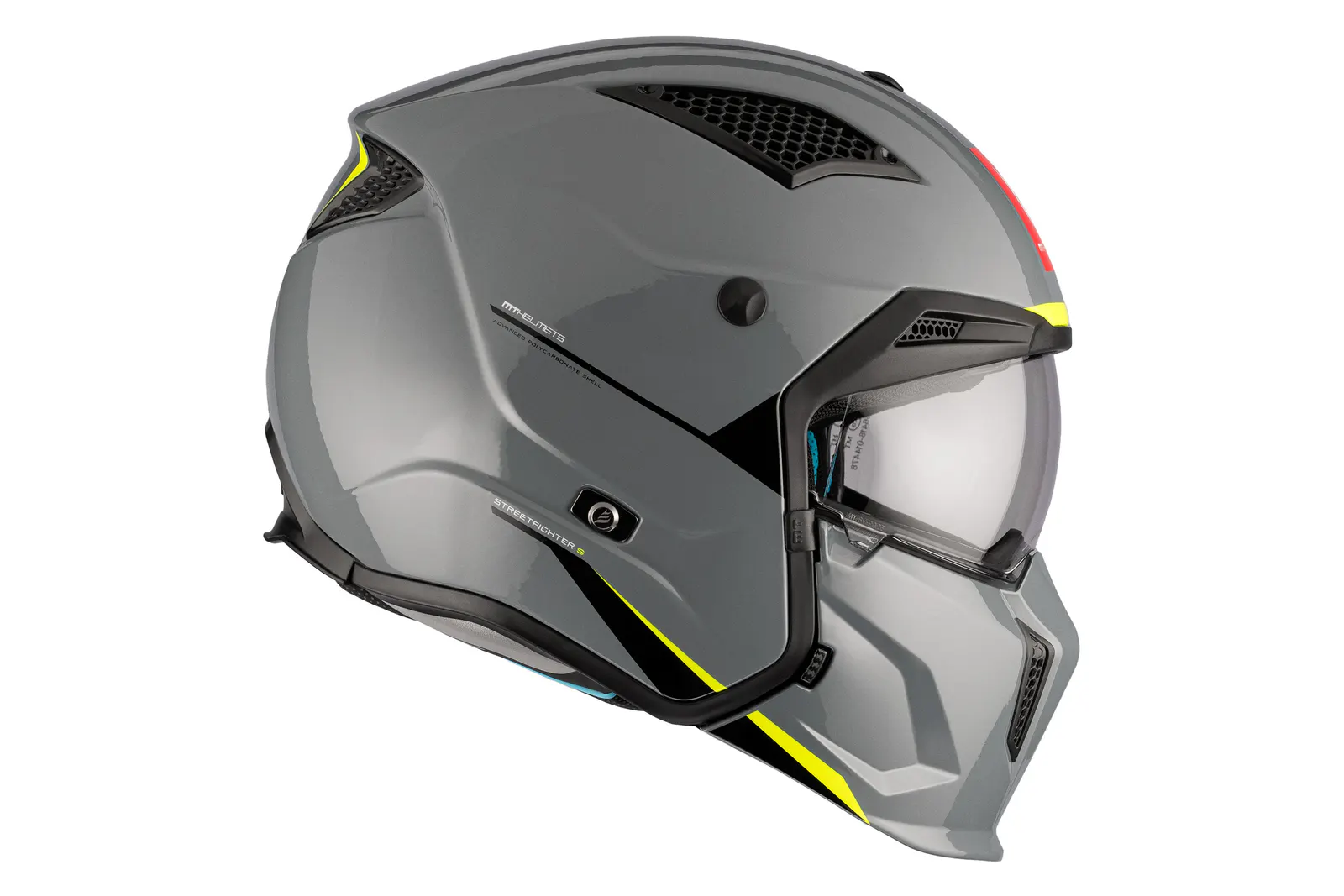 CASCO MT TR902B SV STREETFIGHTER SV S SOLID A22 GRIS BRILLO XS 5