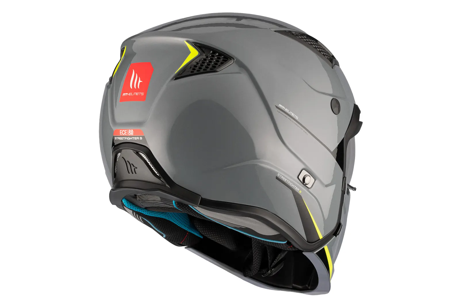 CASCO MT TR902B SV STREETFIGHTER SV S SOLID A22 GRIS BRILLO XS 6