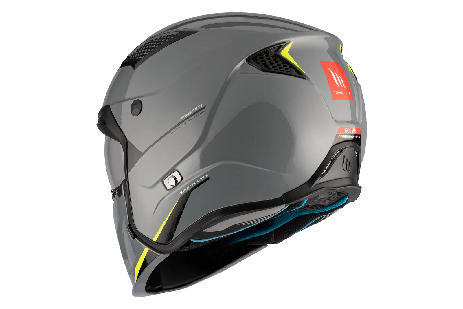 CASCO MT TR902B SV STREETFIGHTER SV S SOLID A22 GRIS BRILLO XS 8