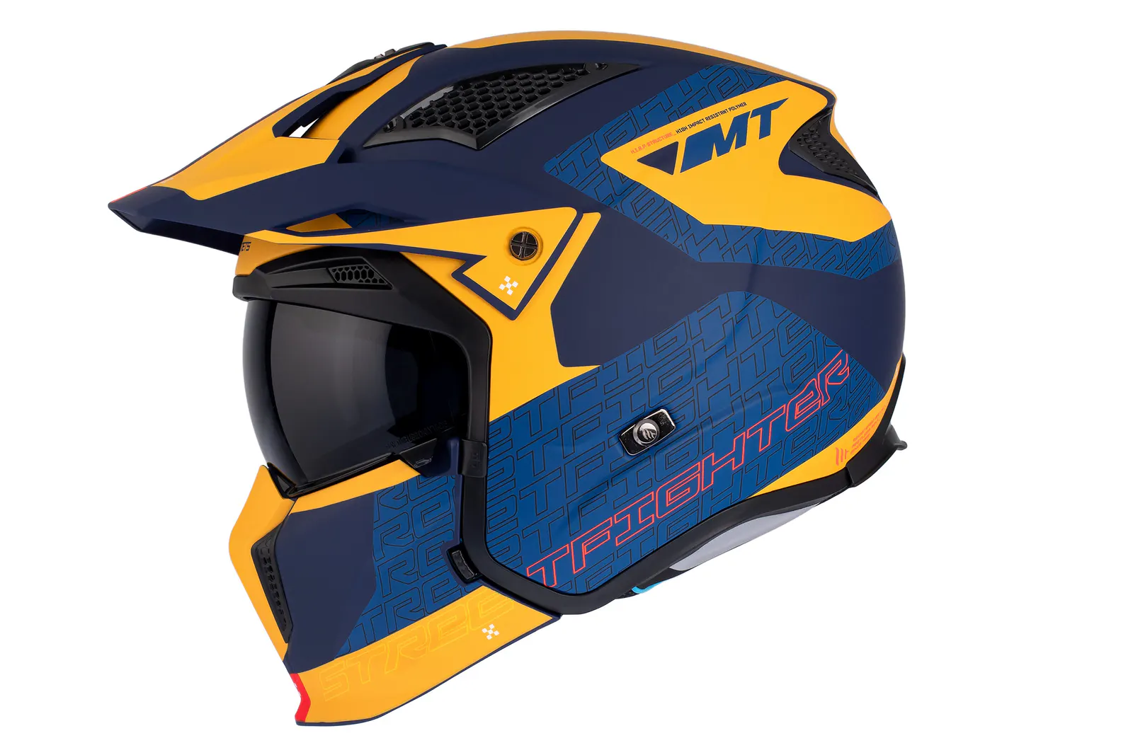 CASCO MT TR902B SV STREETFIGHTER SV S TOTEM C3 AMARILLO MATE XS